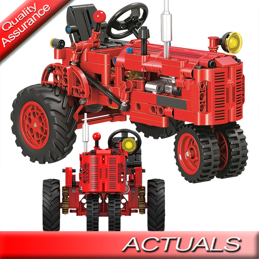 Городской Классический Старый трактор автомобиль строительный блок ходячий