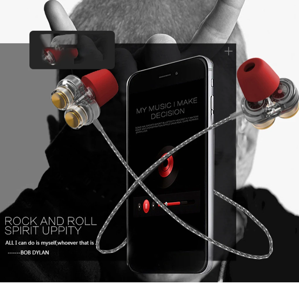 Новые наушники QKZ KD7 с двойным драйвером спортивные 3 5 мм гарнитура Hands Free
