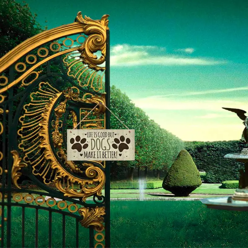 Жетоны для собак прямоугольные деревянные домашних питомцев аксессуары милые