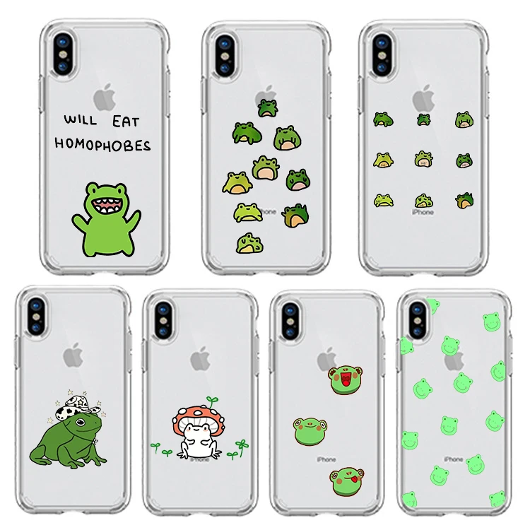 Забавная лягушка с ковбойской шляпой прозрачный чехол для телефона iphone 6/6s 6Plus 7 / 8