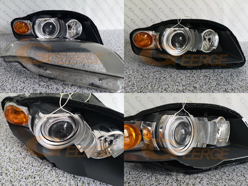 Для Audi A4 S4 RS4 2005 2006 2007 2008 2009 ксеноновые фары отличные ультра яркие CCFL ангельские глазки DRL halo кольца