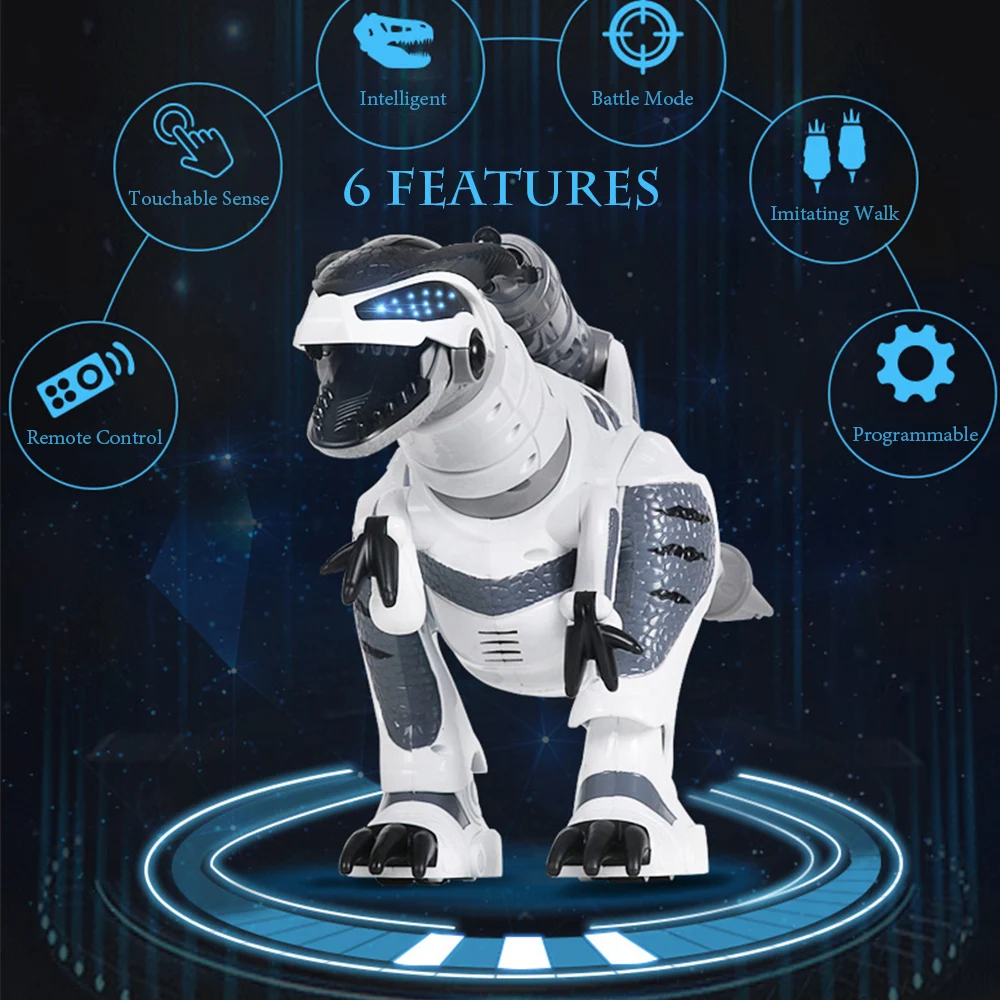 Игрушки LE NENG K9 RC робот динозавр файтинг программируемый сенсорный музыкальный