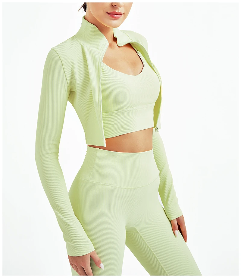 

Seamless 3 PCS Fitness Yoga Set Women Bra Long Shirt Leggings GYM Push Up Tracksuit Workout Sportswear Autumn Female Outfit 2021