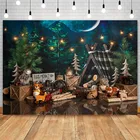 Фон для фотосъемки мальчиков и детей на день рождения, с изображением торта