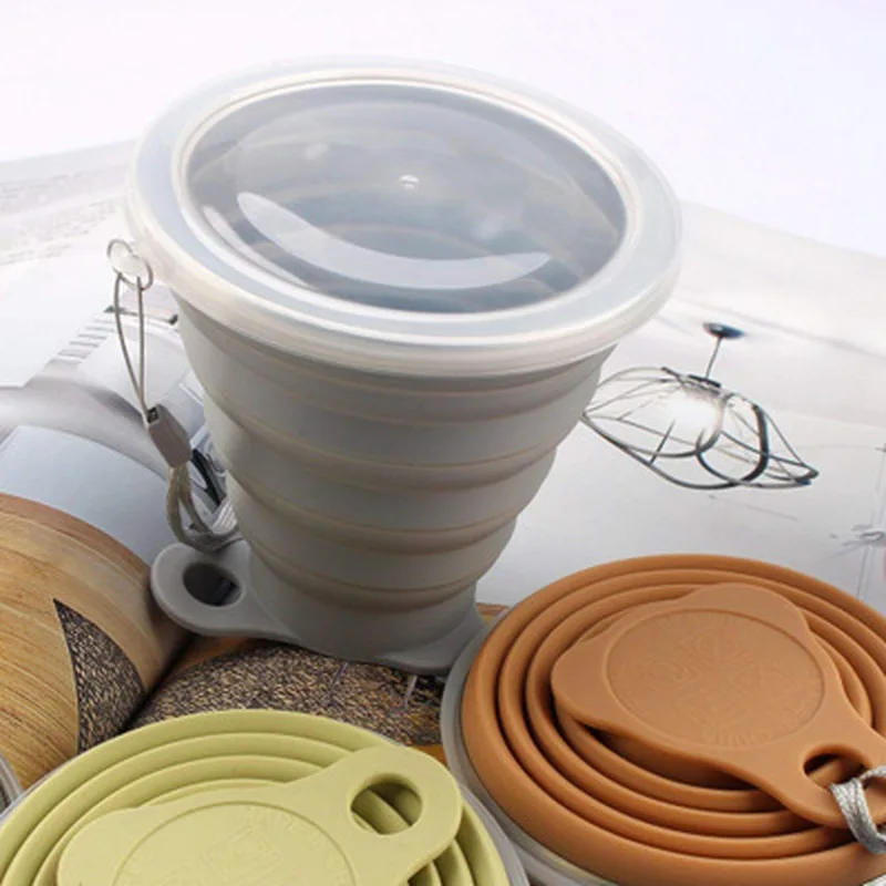 Складные чашки 270 мл не содержит Бисфенол А чашка для воды пищевого класса