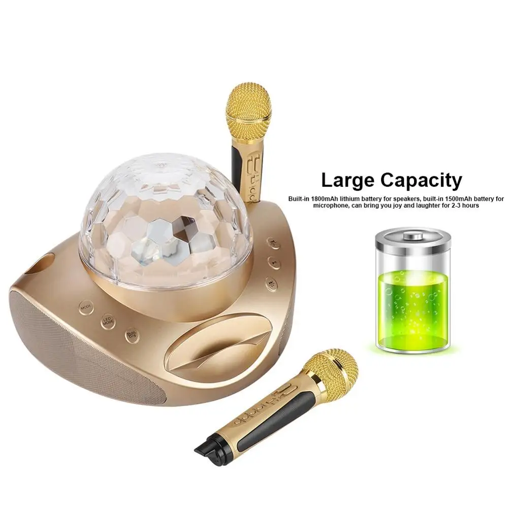 Беспроводной микрофон Bluetooth Колонка для караоке стерео 20 Вт|Микрофоны| |