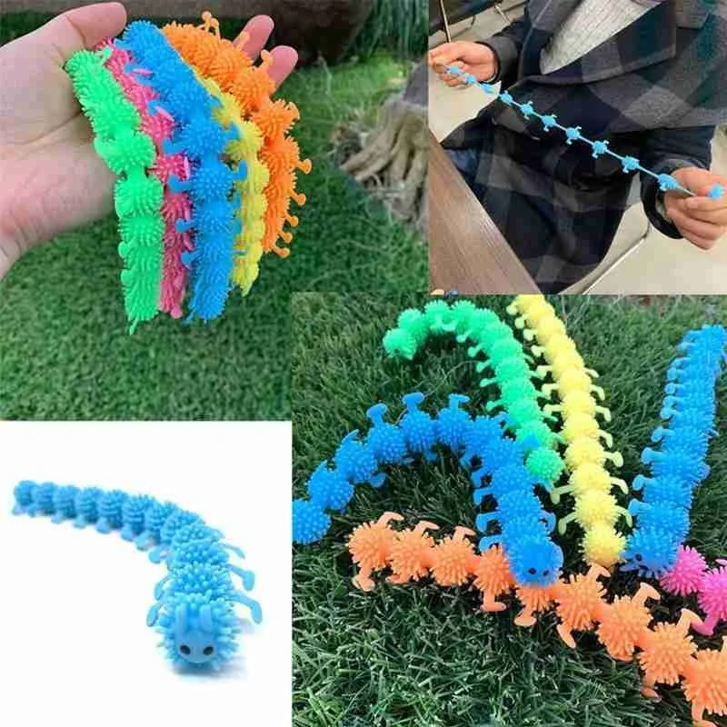 1 шт. эластичные гусеницы игрушка для снятия стресса стретч-игрушка детей