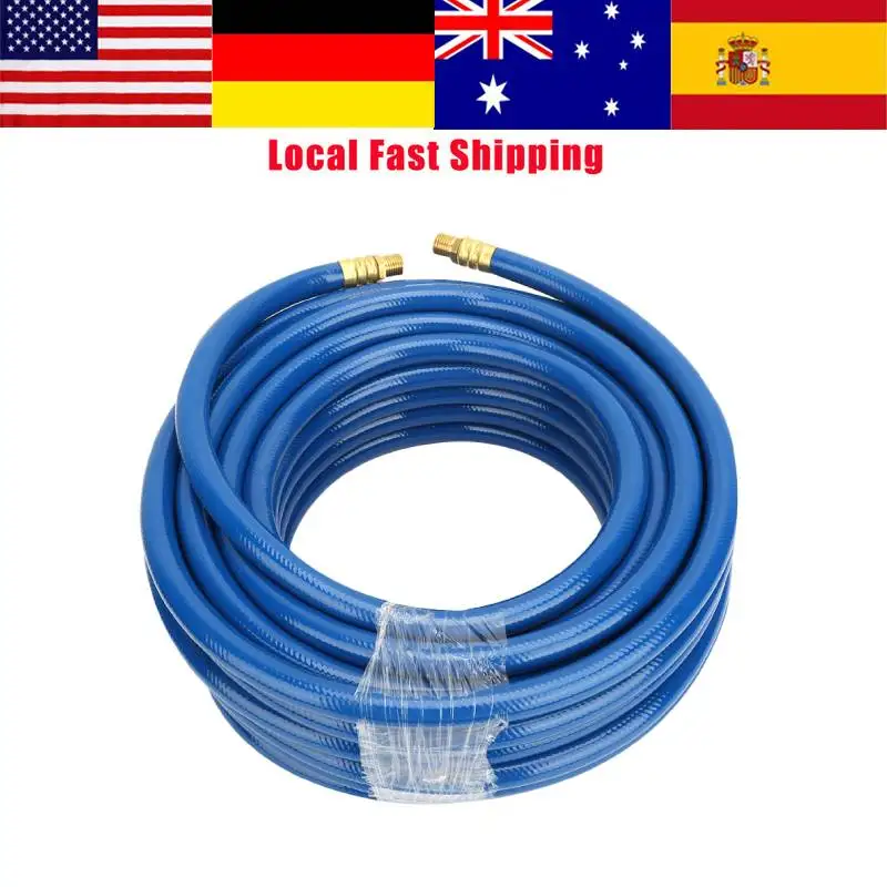 15 м пневматический ПВХ шланг с быстрым соединителем для воздушного компрессора