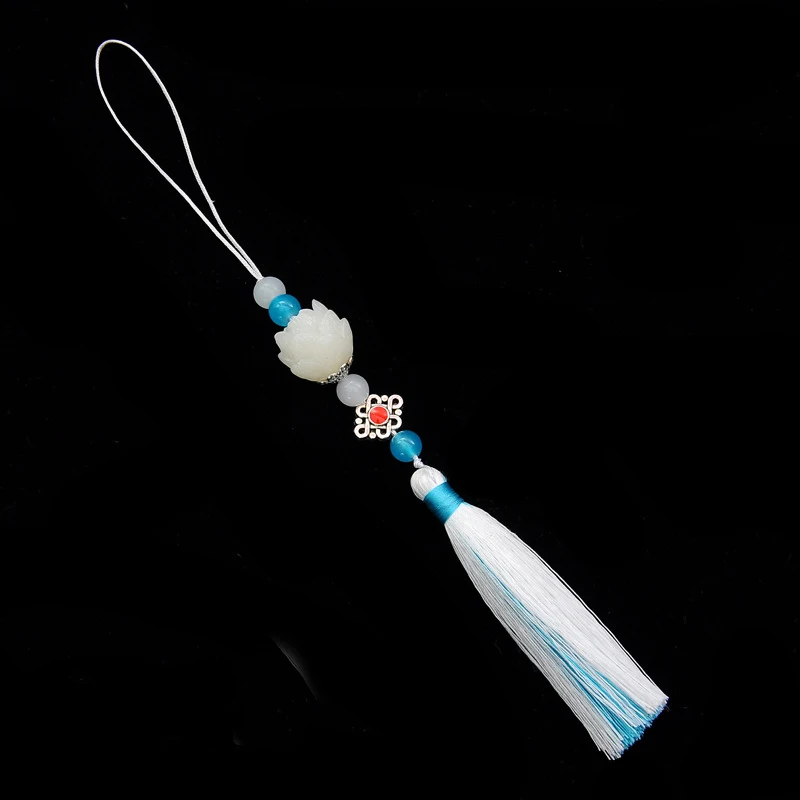 

Lotus hanging decoration Chen Qingling Cosplay Chinese national tassel Waist pendant Clothes home decor car hanging accessories
