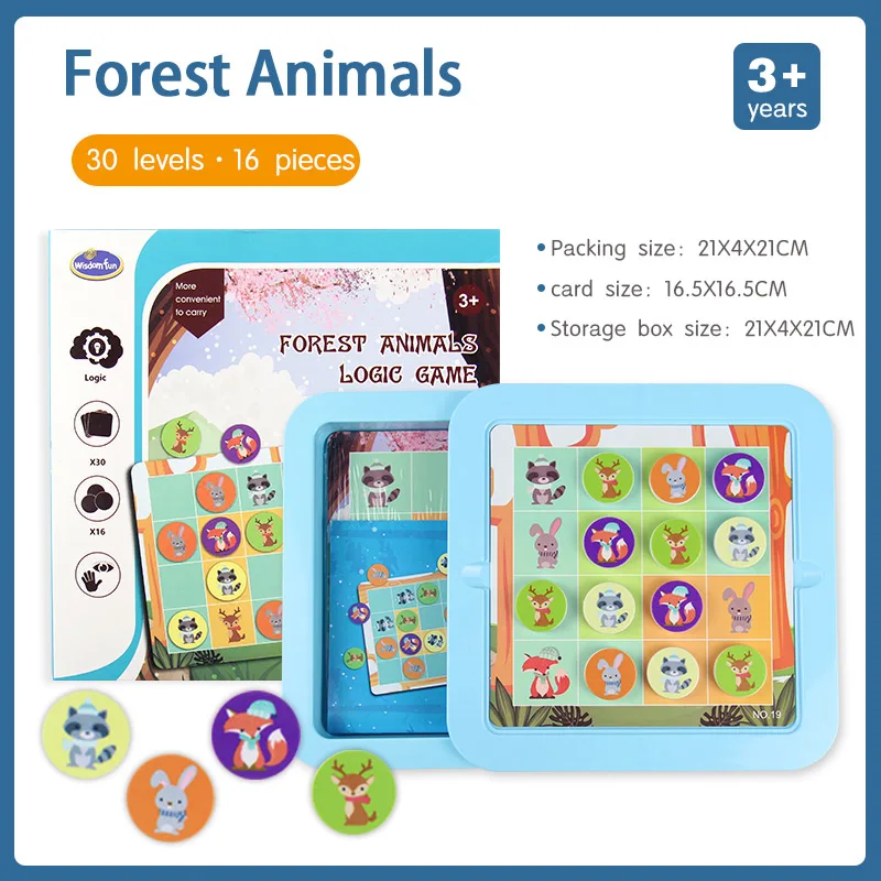 Big Forest Animals Spot животные настольная игра алфавит для детей семья развлечение двойной найти его английская версия карточная игра семейные вечерние логическая игра - Цвет: Big Forest Animals