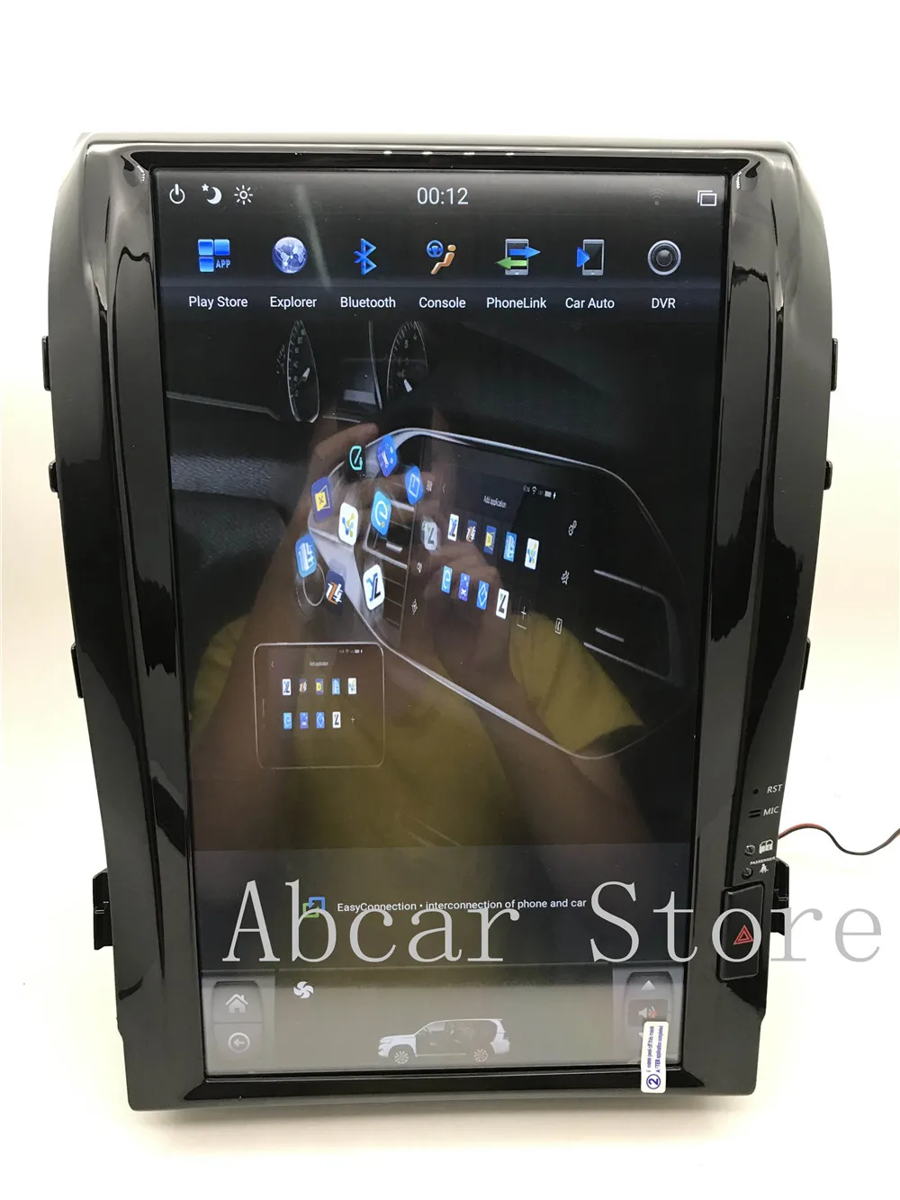 1" Tesla стиль Android 8,1 PX6 HDMI Автомобильный dvd-плеер gps навигация для Toyota LAND CRUISER LC200 2008- радио ips стерео