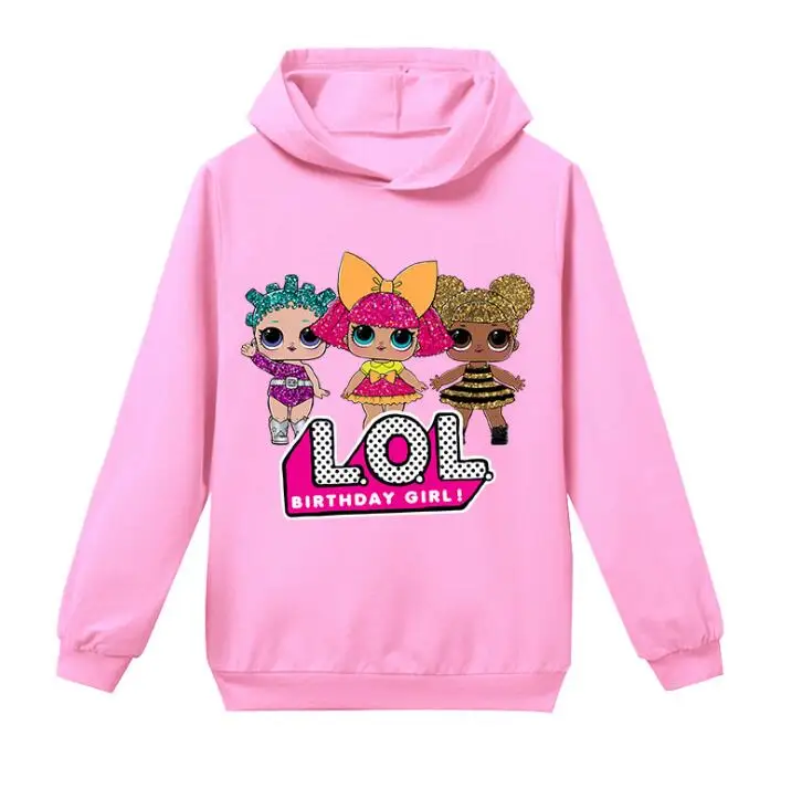 L.O.L. Girl Sweatshirt Children Hoodies Dolls Costume Kid Jacket For Girls Outwear Zip Hooded Coat clothes | Игрушки и хобби