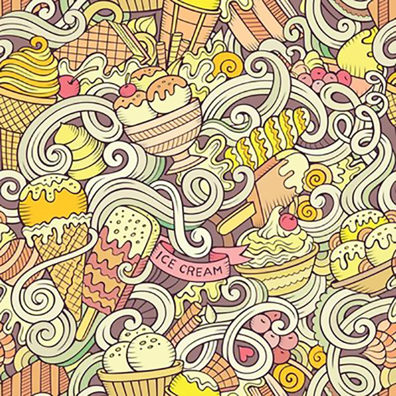Прозрачные штампы AZSG с изображением вкусного мороженого для скрапбукинга сделай