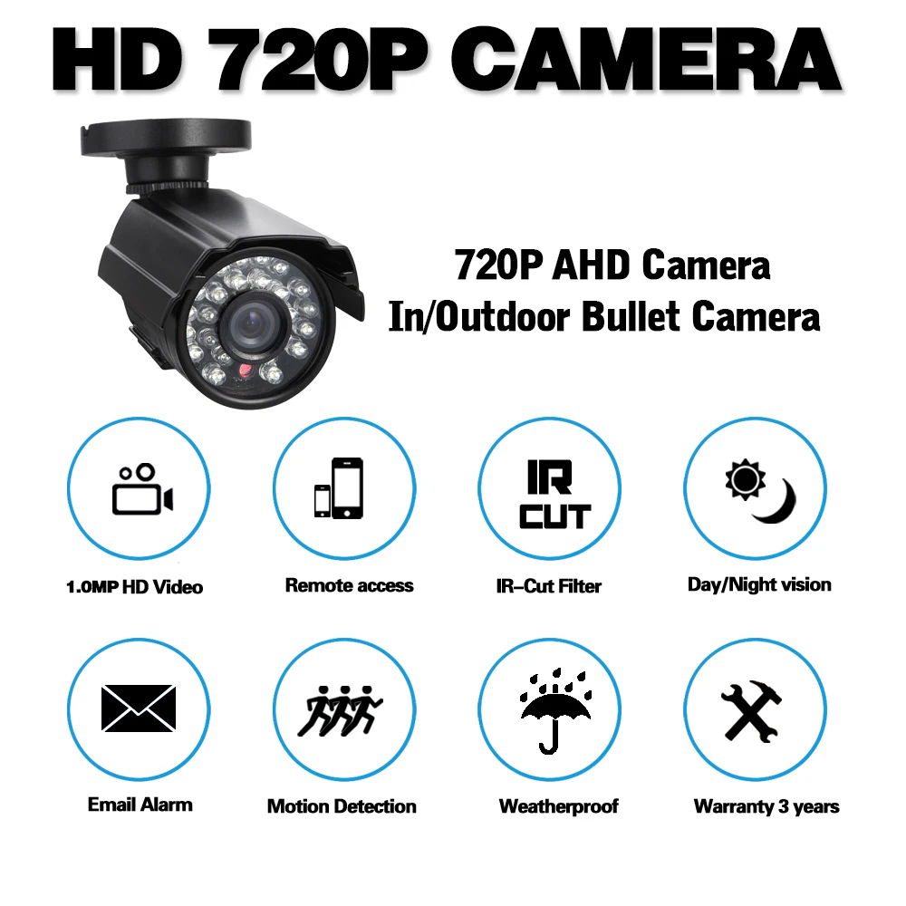 AHD аналоговая камера видеонаблюдения высокого разрешения AHDM 720 МП P CCTV