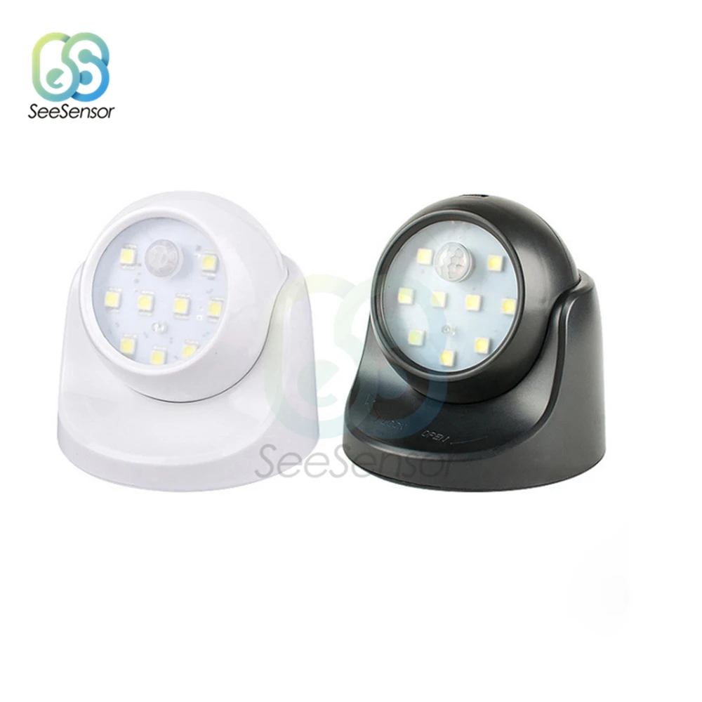 Светильник с 9 светодиодами и пассивным инфракрасным датчиком движения