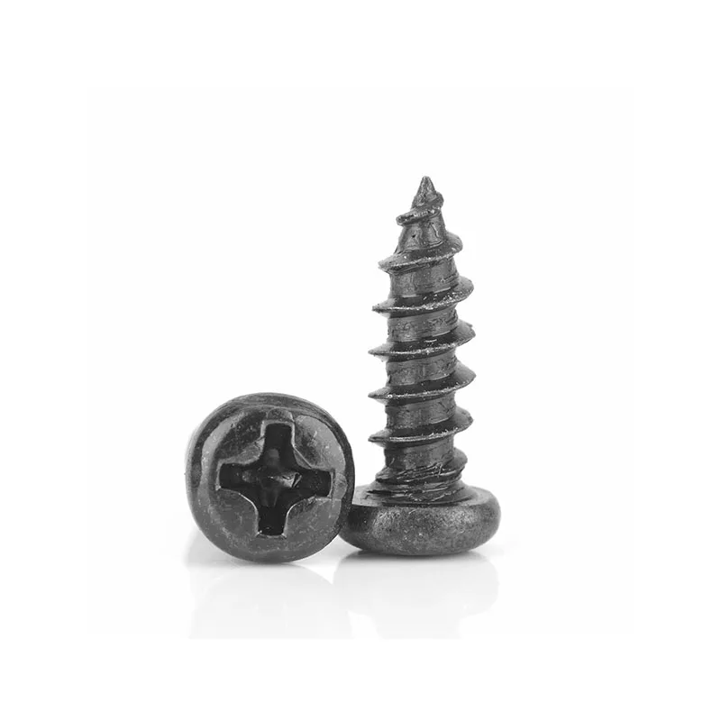 

10000pcs iron material black oxide phillips pan head screw M1.7x6mm