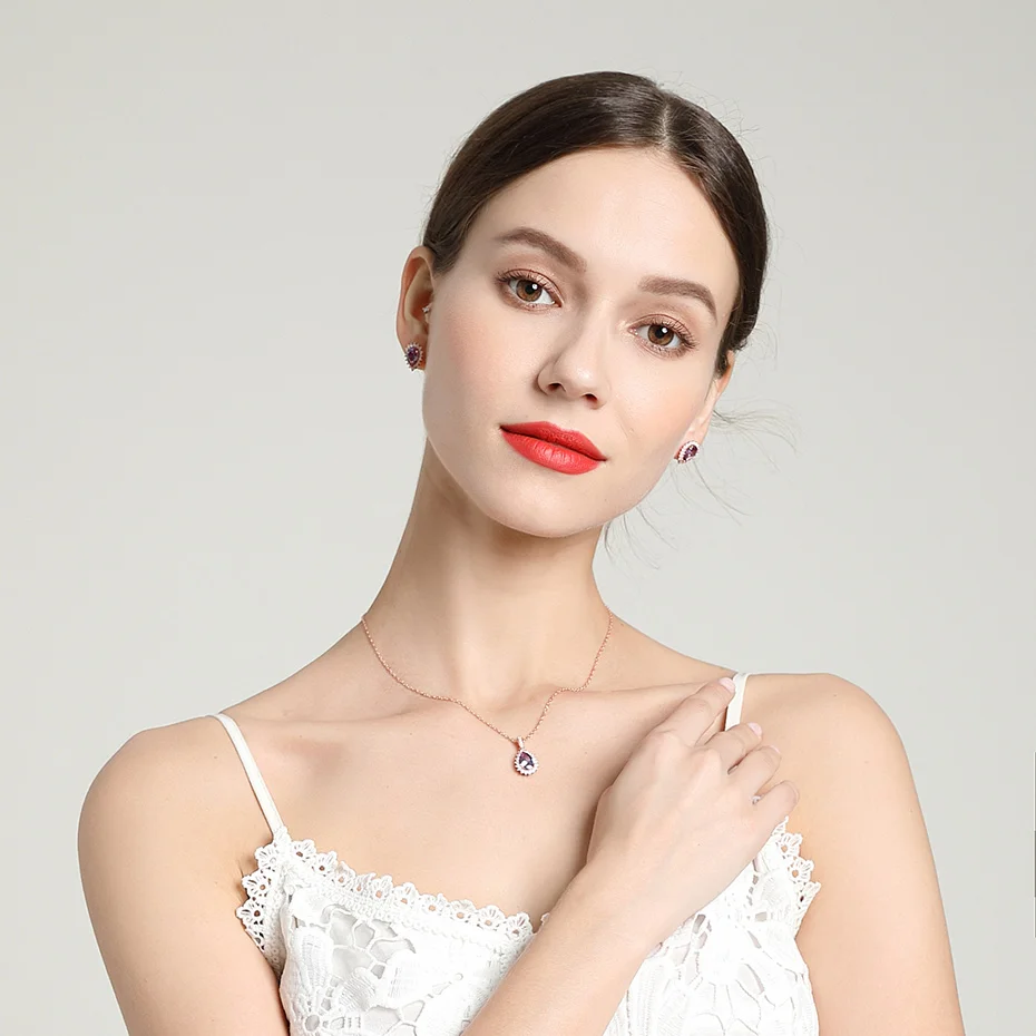 Kuololite Александрит набор украшений для женщин цельное кольцо из стерлингового