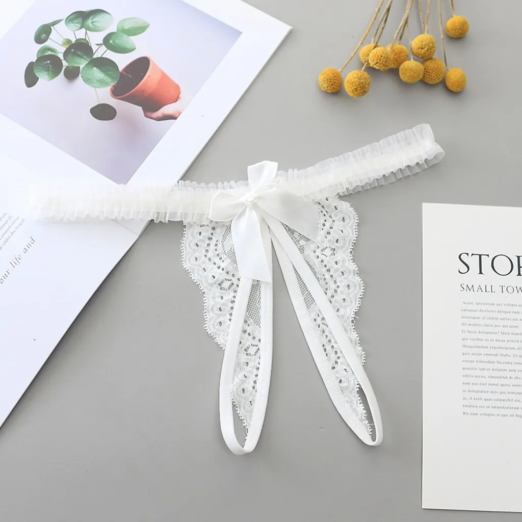 Женские сексуальные открытые кружевные трусики-танга ажурные трусики