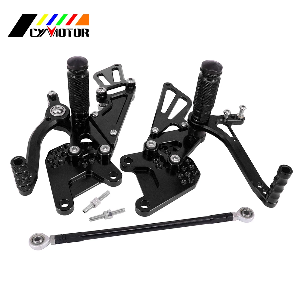 Мотоцикл с ЧПУ Регулируемые подножки подножек для KAWASAKI NINJA ZX10R ZX 10R 2006 2007 2008 2009 2010 06