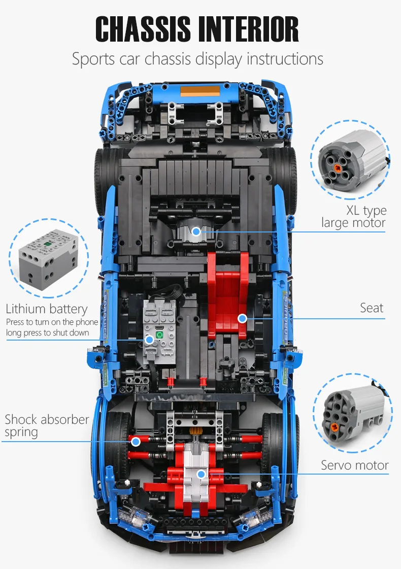 Yeshin 20005 DHL Technic автомобиль совместим с MOC-6687 AMG комплект гоночных автомобилей строительные блоки кирпичи приложение RC модель автомобиля детская игрушка
