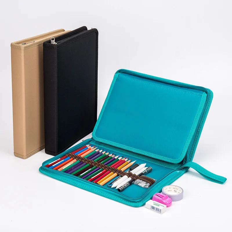 Школьный чехол для карандашей холщовый с 36/48/72 отверстиями профессиональный