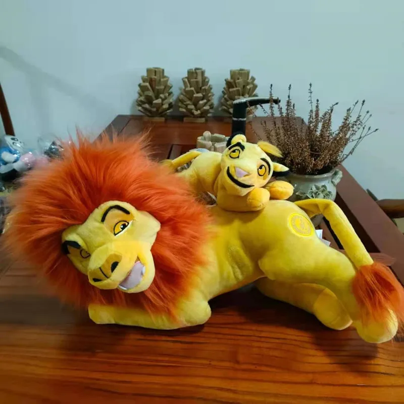 

Disney The Lion King Large Simba Father And Son Simba Plush Toy Soft Stuffed Pillow Dolls 45cm Kawaii Kid Gift
