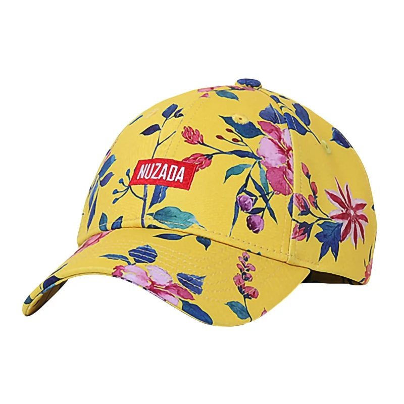 Новая мужская женская хлопковая модная бейсболка с цветочным принтом
