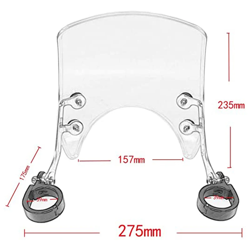 

Motorcycle Front Headlight Fairing Windsn Windshield for Sportster XL 883 1200 2004 2005 2006 2007 2008-2019