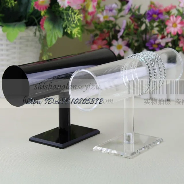 

Black And Clear Bracelet Display T Bar Watch Holder Anklet Bracelet Organizer Jewellery Organizer Bangle Showing Jewelry Case