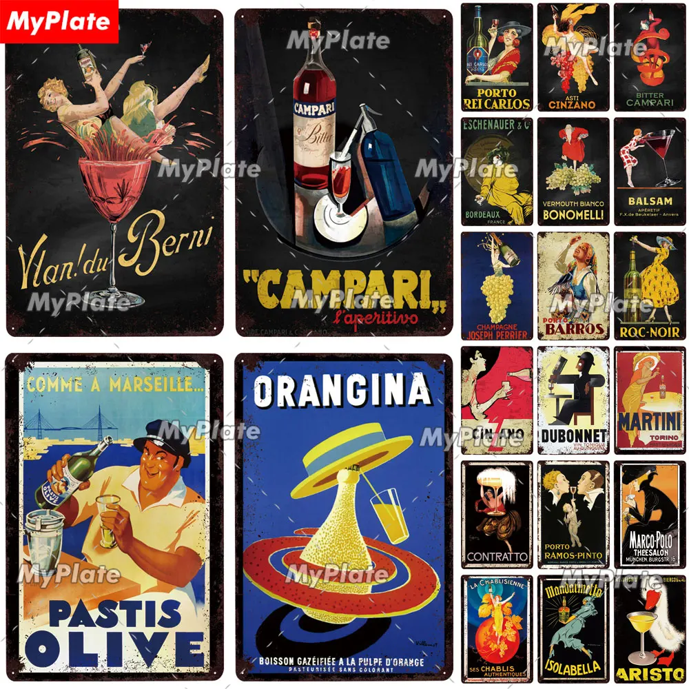 Винный металлический знак винтажная фототабличка Настенный декор для бара клуба