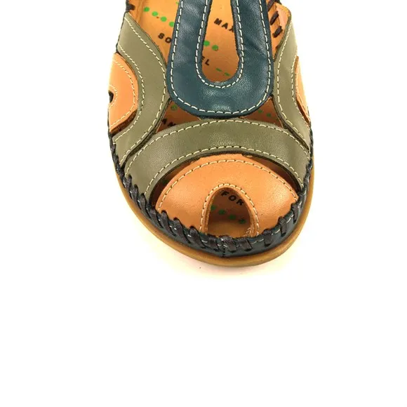 

Forelli Women Sandals Bluejean Genuine Leather 22521 Trkiye'de Manufactured Sneaker Slipper Sandal Anatomical Shoes Expert