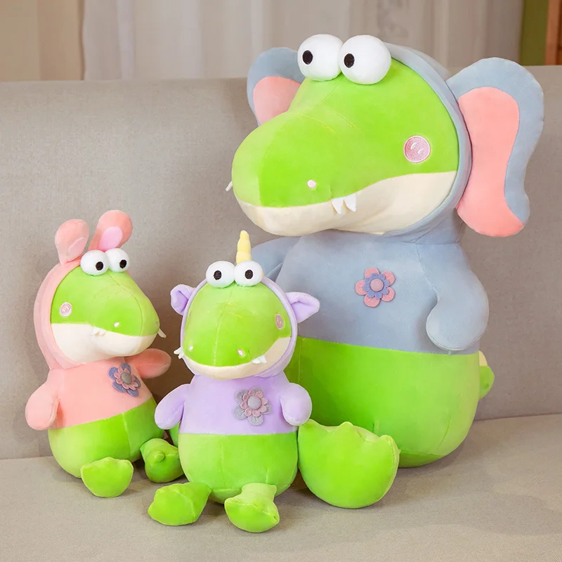 

22-45cm Cute Creative Dinosaur Plush Toys Nice Bee Rabbit Animals Soft Elephant Unicorn Pillow For Girls Kids Birthday Gifts