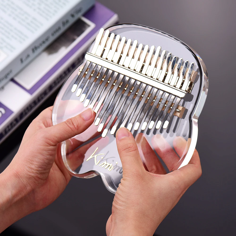 

17 клавиш Kalimba большой палец пианино набор из прозрачного акрилового материала