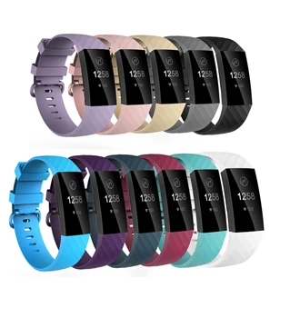 Honecumi для Fitbit Charge 3 ремешок мягкий ТПУ наручные часы ремешок для Fitbit Charge 3 сменные аксессуары маленький большой