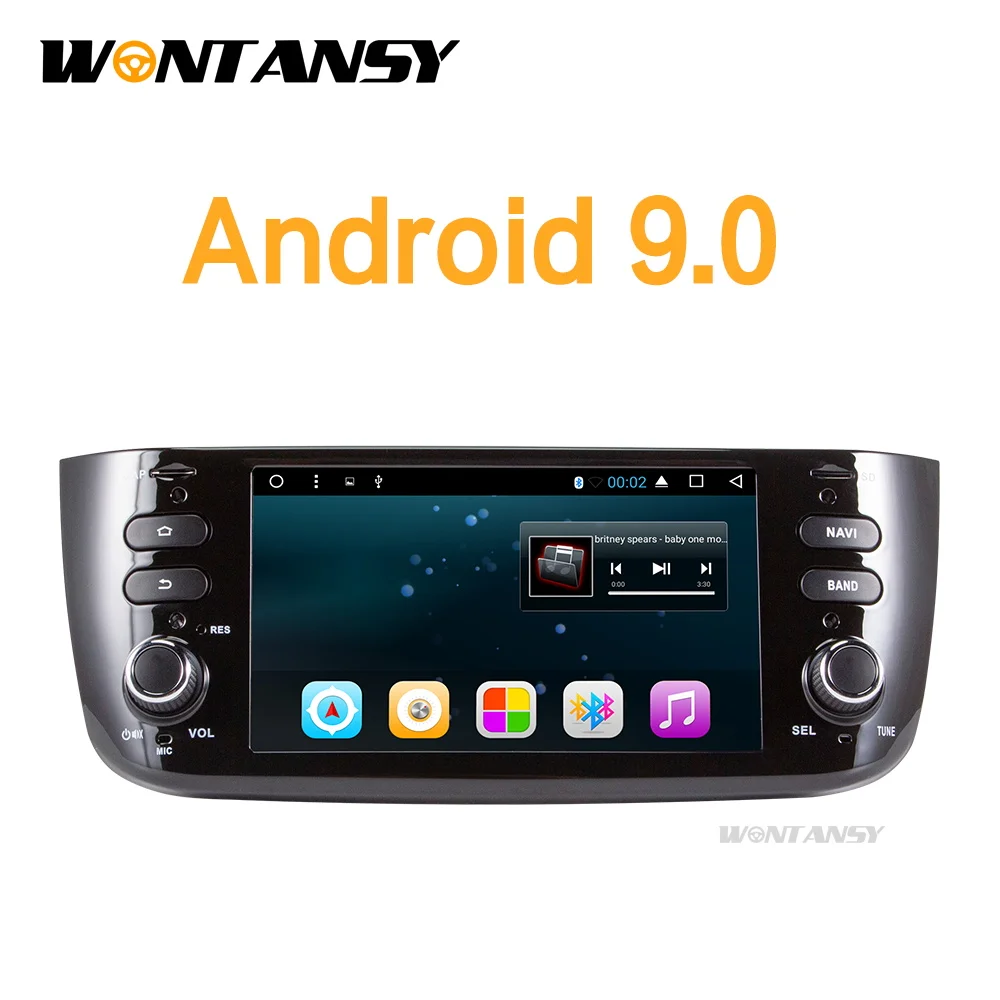 Wontansy android 9 0 автомобильный dvd для Fiat/Linea/Punto 2012 2013 2014 2015 мультимедийный плеер |