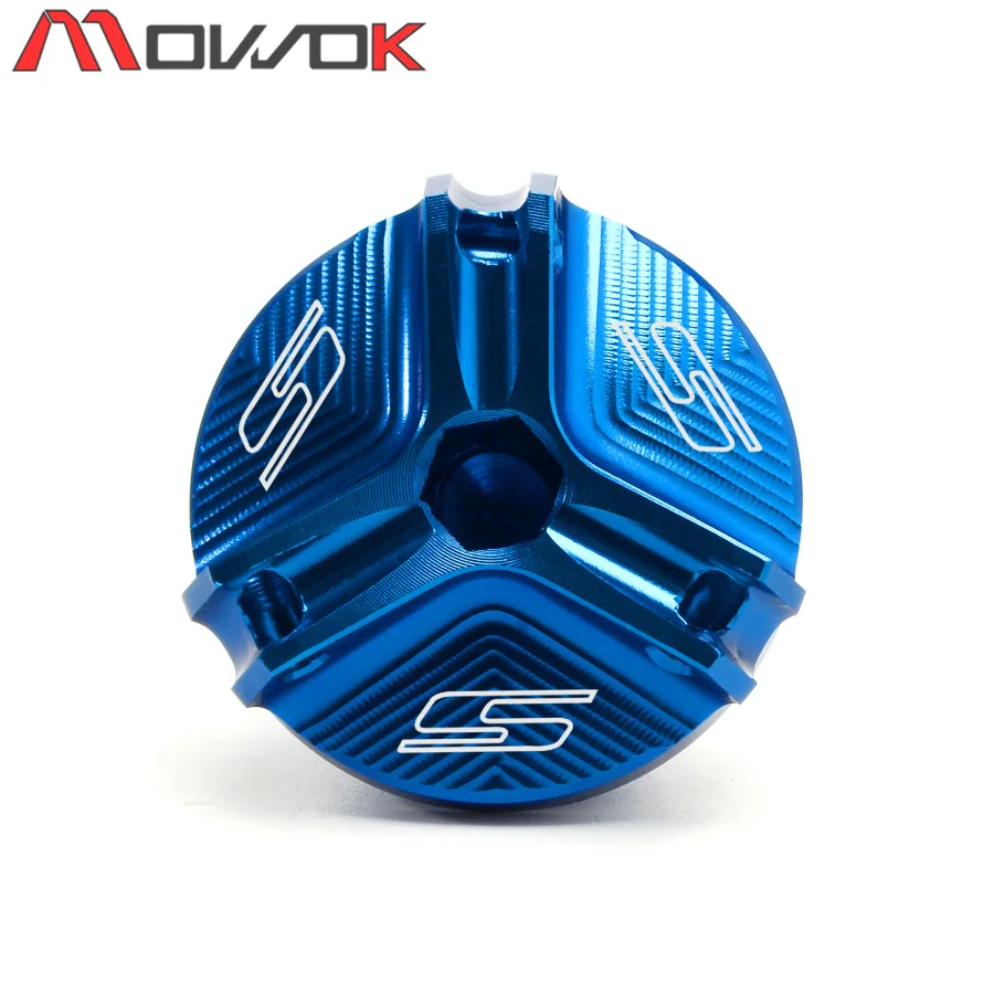 Синий M20* 1,5 для SUZUKI GSX-S125 GSX-S150 GSX-S750 GSX-S1000 GSX-S1000F Мотоцикл частей CNC машинное масло наполнитель Кепки штепсельной вилки - Цвет: Синий