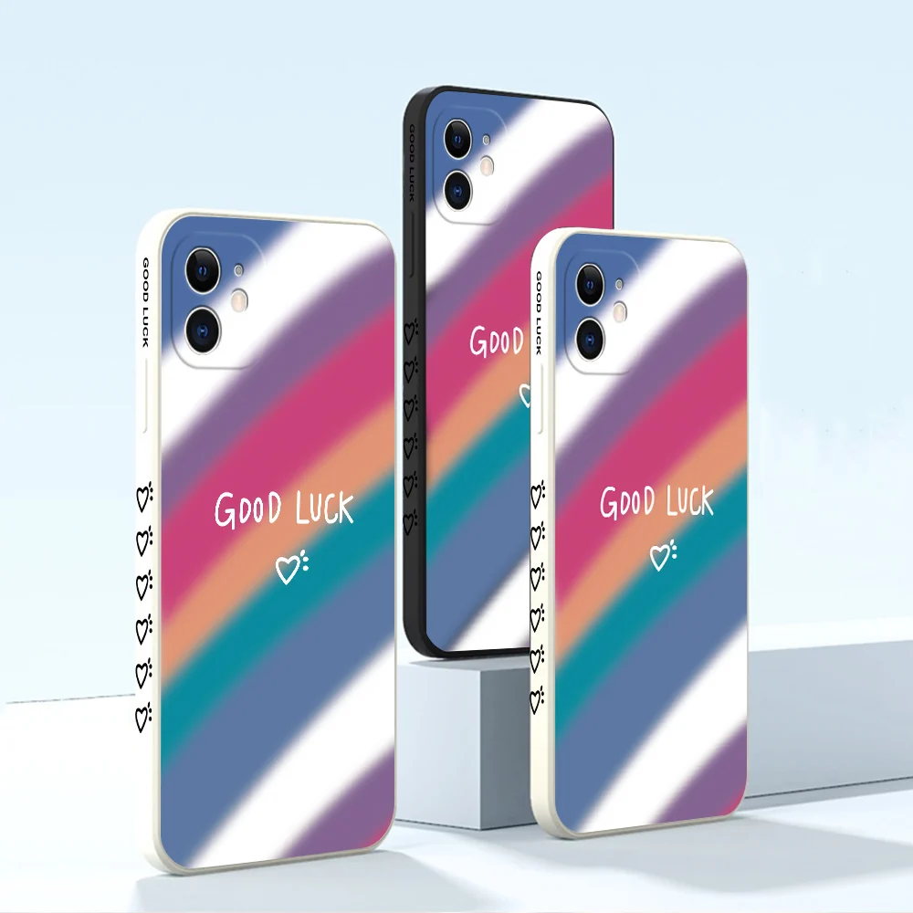cartoon straight edge pattern phone case for oneplus 7 8 9 pro one plus 9 pro 8t cute good luck rainbow phone case free global shipping