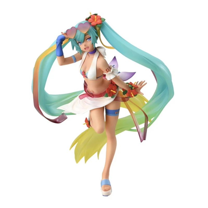 

2020 Оригинальная фигурка SEGA Miku Tropical Summer Ver. Фигурка ПВХ модель куклы игрушки Фигурки