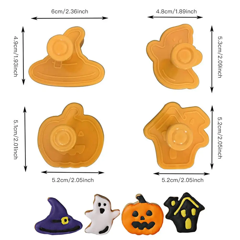 4 шт./компл. Набор Кухонной выпечки для Хэллоуина DIY инструмент украшения торта