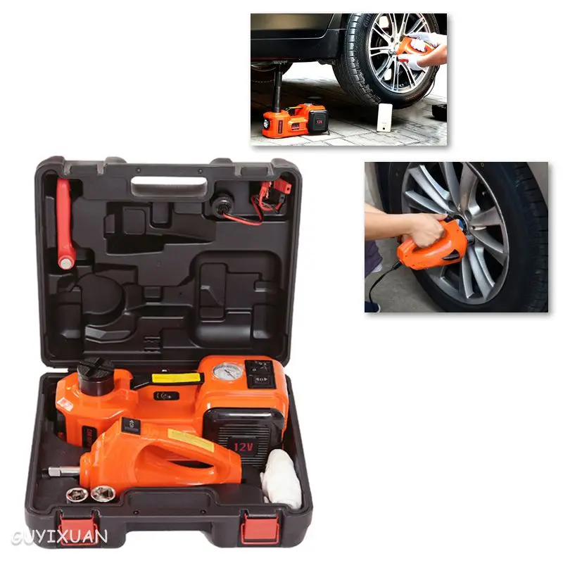 

Car jacks, electro-hydraulic jacks and car pneumatic tire replacement kits, multi-function tire replacement and inflation/boxed