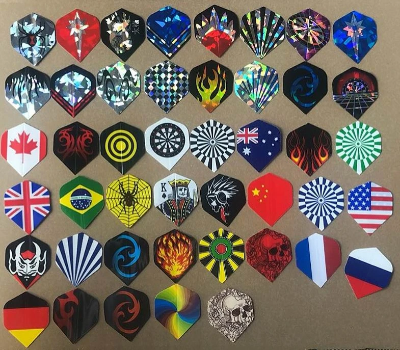 12 шт. Высококачественная Светоотражающая Лазерная электронная дротика с флагом