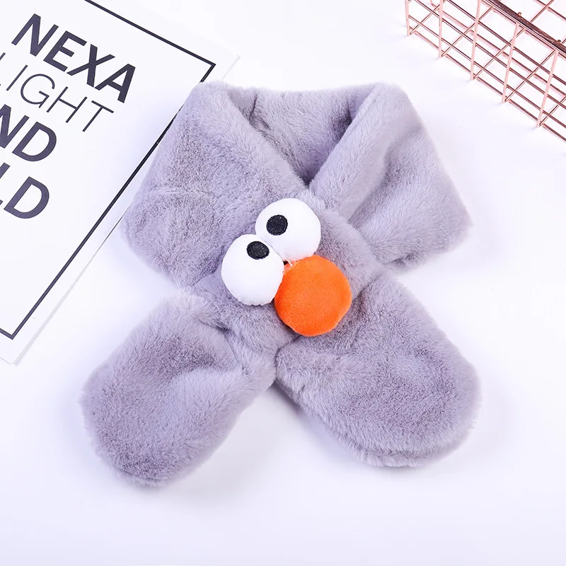 Детские шарфы Осень зима новый плюшевый шарф с рисунком Большого Носа для детей