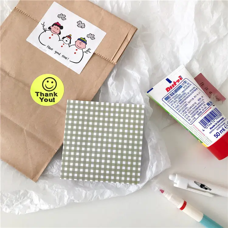 A 50 страниц каждый 6 видов ярких цветов плед post-it note DIY Скрапбукинг материал Примечание сообщение сетки шаблон - Цвет: A
