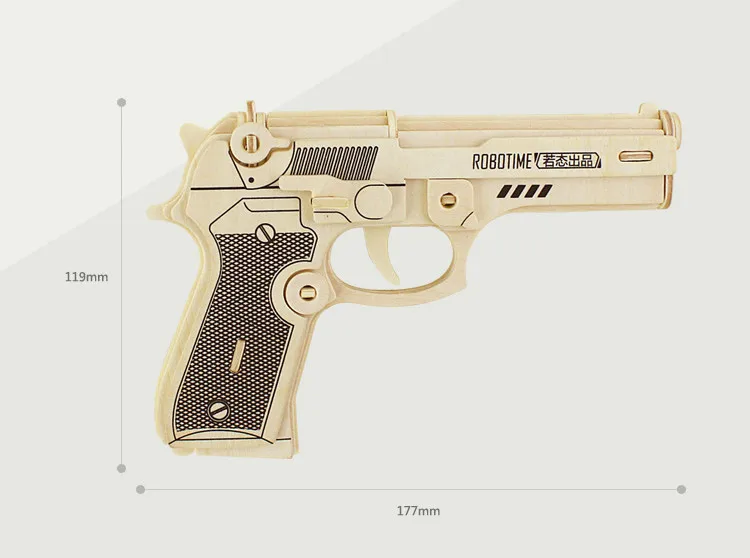 DIY 3D металлическая нано-головоломка Беретта 92 AK47 пистолет оружие Строительная модель комплект 3D лазерная резка головоломка игрушка 1 шт