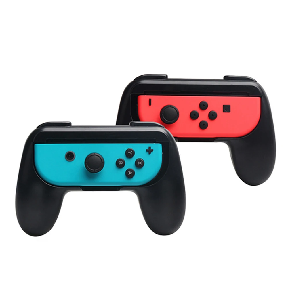 

2 Pcs Game Console Double Players Game Stand Comfortable Controller Holder Joy-con Handle Grip Gaming for Switch Dual