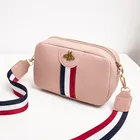 2020 сезон: весна-лето новая женская сумка тенденции моды контрастные Цвет женская сумка-почтальон через плечо, Повседневная сумка Мобильный телефон портмоне #20