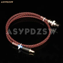 1M GX16-2 Pin to 5.5*2.1mm Pure copper Phono amplifier cable AC/DC Linear power supply cable