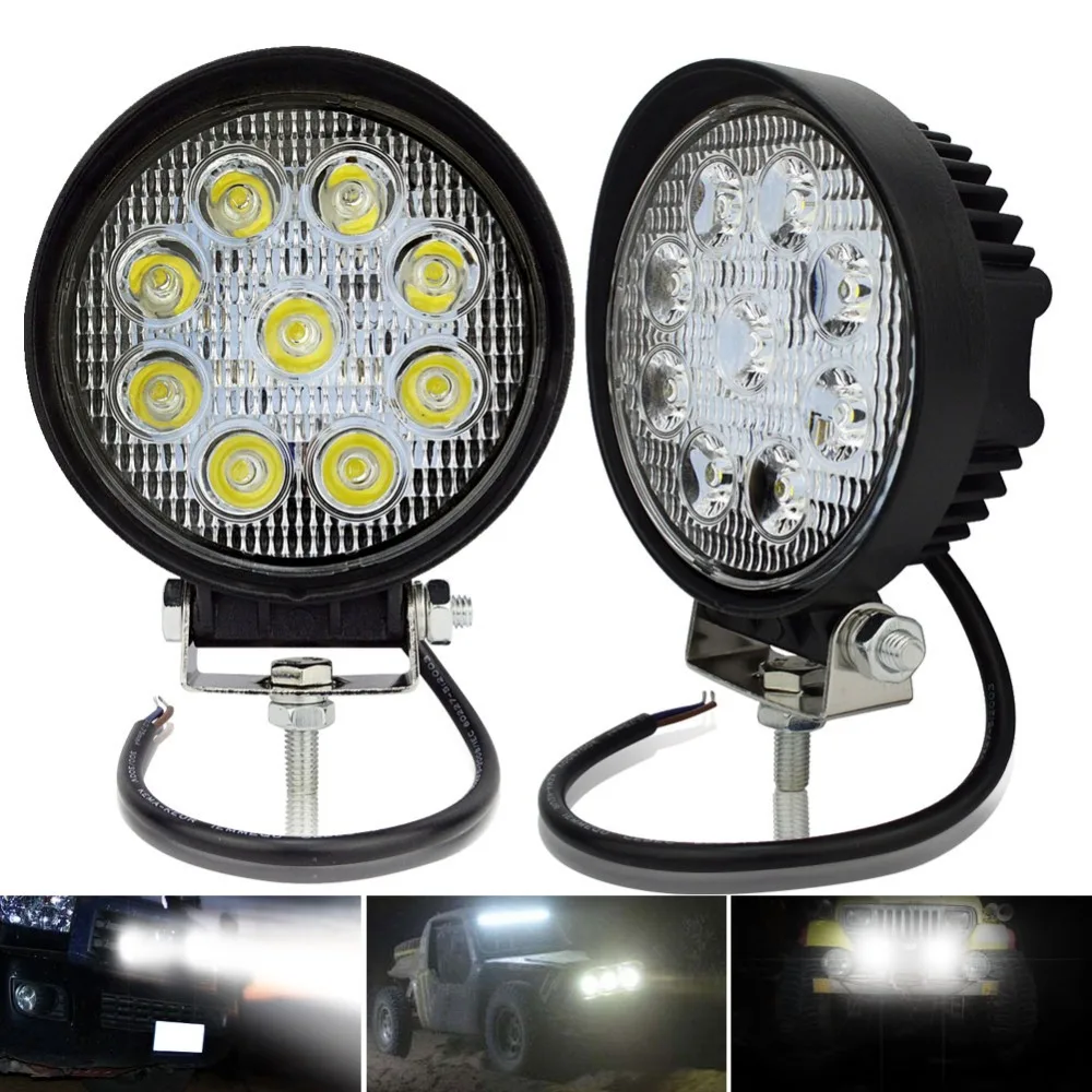 

4 Inch Round Led Work Light 12V For Car 4WD ATV SUV UTV Trucks 4x4 Offroad Motorcycle Auto Working Driving Lights