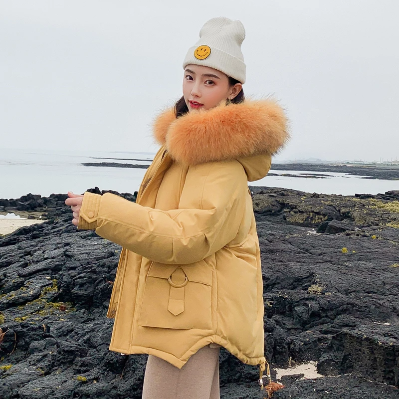 Женская длинная парка большого размера зимние куртки с хлопковой подкладкой