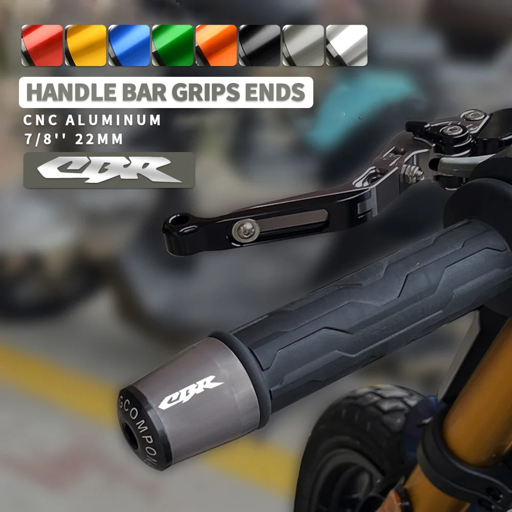 

For Honda CBR600 F F2 F3 F4 F4i CBR 600RR 900RR 929RR 954RR RC51 7/8'' 22MM Motorcycle Handlebar Grips Handle Bar Cap End Plugs